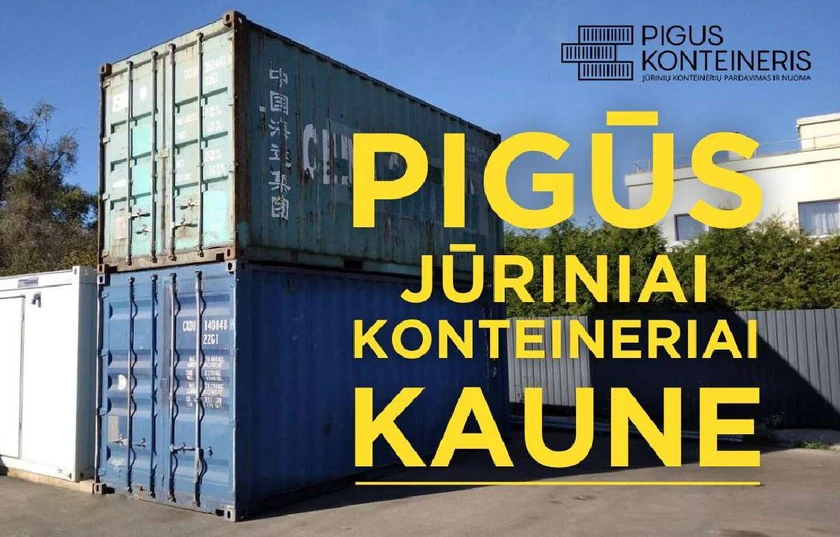  Konteinerių nuoma ir pardavimas - patenkinkite visus savo poreikius!