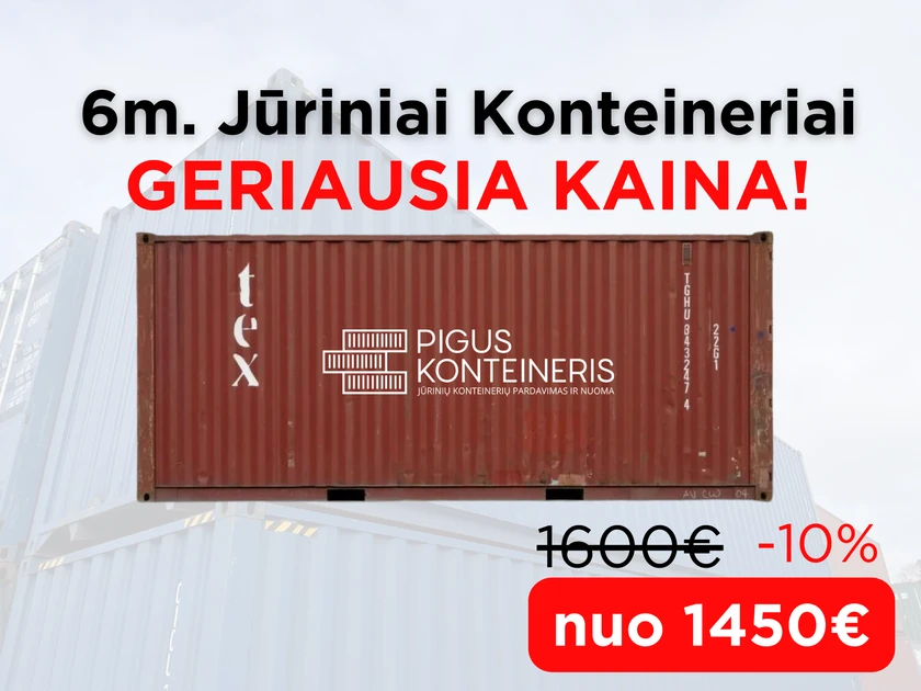 6m Konteineriai – Patikimi ir Universalūs Sprendimai!