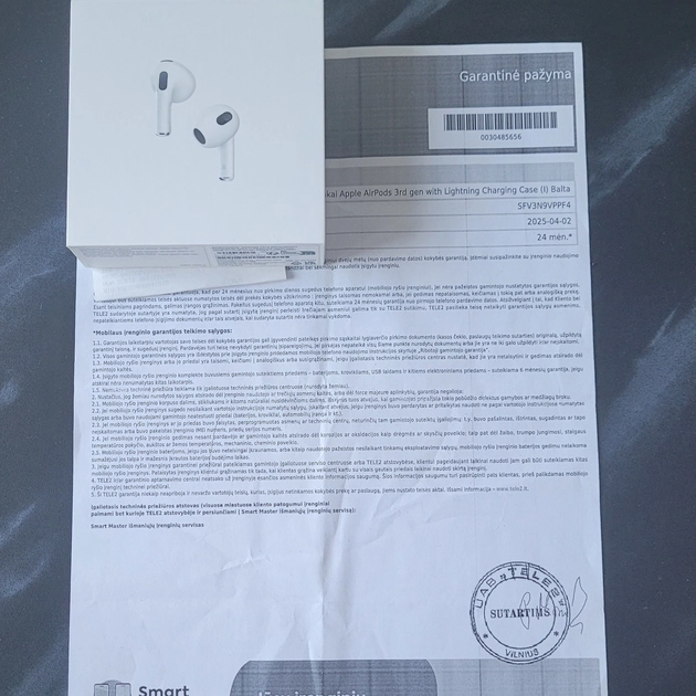  Nauji Apple AirPods 3 su garantija – Gaukite puikiausią garso patirtį!