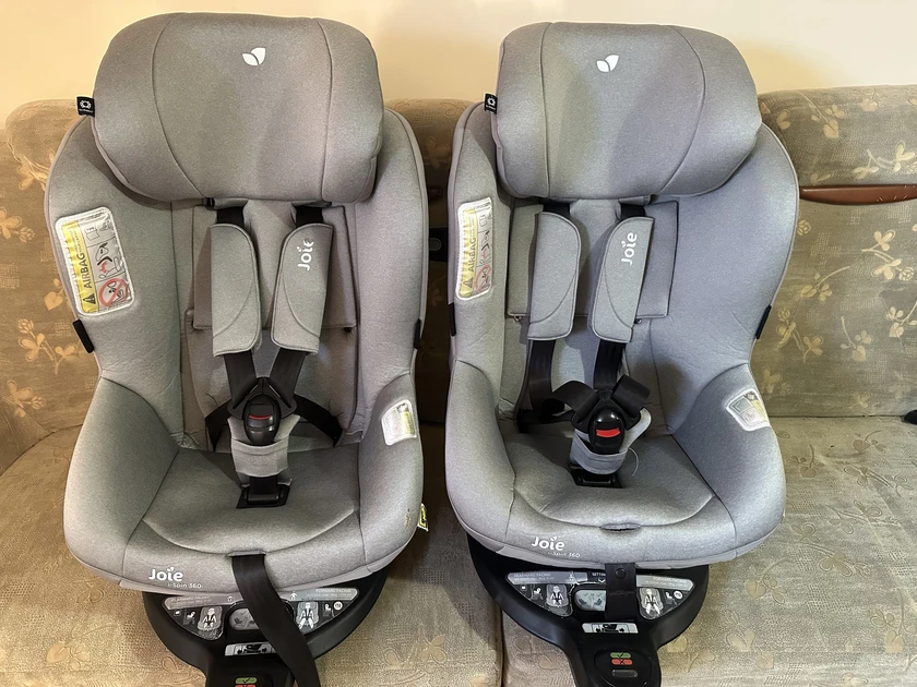  Joie iSpin 360 kėdutės 0-18 kg - saugumas ir komfortas