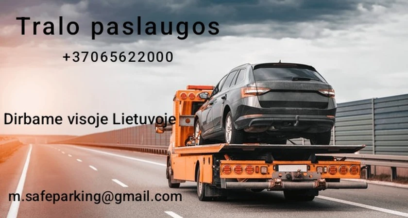  Automobilių saugojimas ir Tralo paslaugos visoje Lietuvoje!