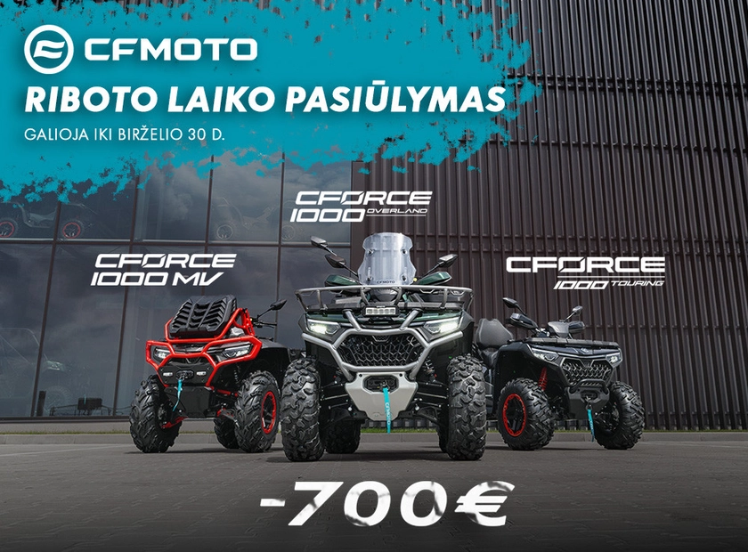 CFMOTO CFORCE 1000 Mud: Įveikite bet kokius bekelės nuotykius!