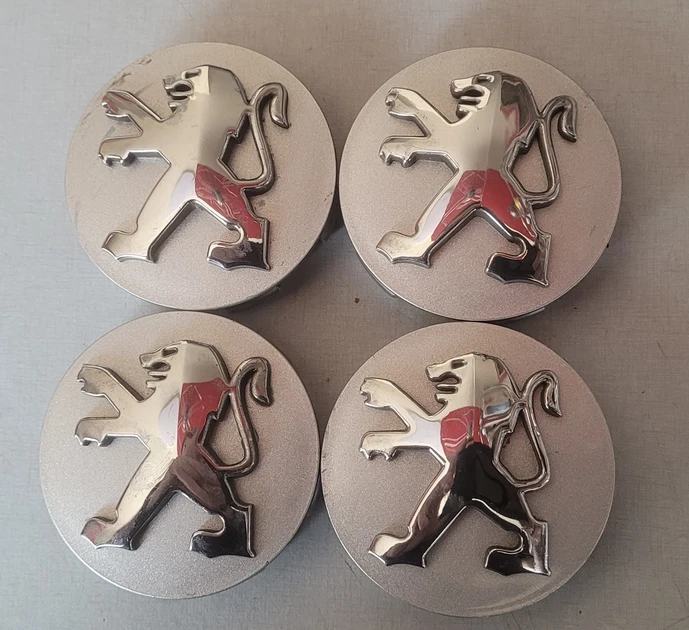  Originalūs Peugeot ratlankių centriniai dangteliai 60 mm