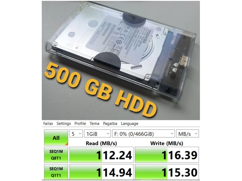  1TB ir 500GB kietieji diskai Klaipėdoje