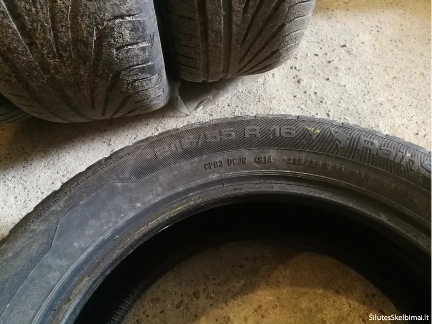  Naudotos padangos UNIROYAL 215/55/R16 – 4vnt už 40€!