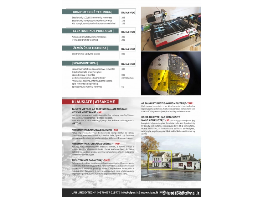  Elektronikos remontas Lietuvoje – greitai, patogiai, pigiai