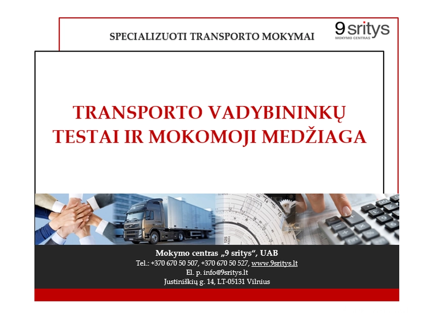  Pasiruošk LTSA egzaminui ir gauk kompetencijos pažymėjimą