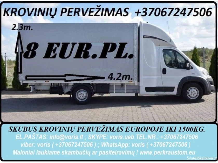  Greitas krovinių pervežimas Europoje