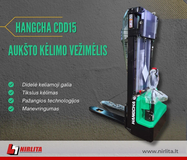  Hangcha CDD15-A2MC2-ISZ: Greitas krovinių kėlimas sandėlyje!