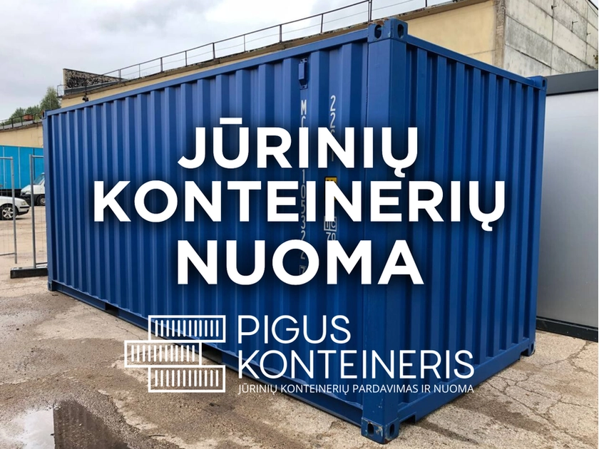  Nuomok jūrinius konteinerius pigiau – kainos nuo 50 Eur/mėn!