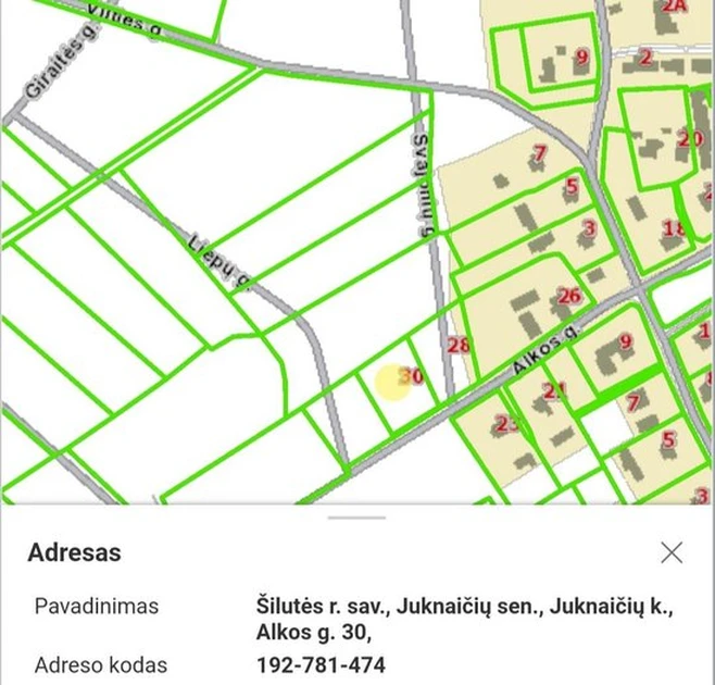  Namų valda Juknaičiuose – asvaltuota gatvė ir komunikacijos!