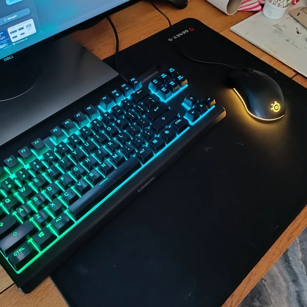  Klaviatūra Steelseries APEX 3 TKL su peliu Rival 3!