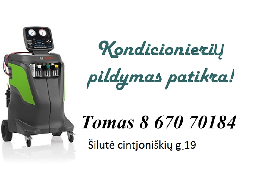  Kondicionierių patikra ir pildymas – greita ir kokybiška