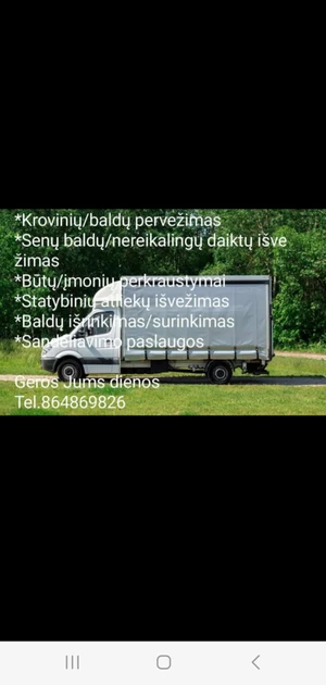  Krovinių pervežimas - nemokamas buitinės technikos išvežimas!