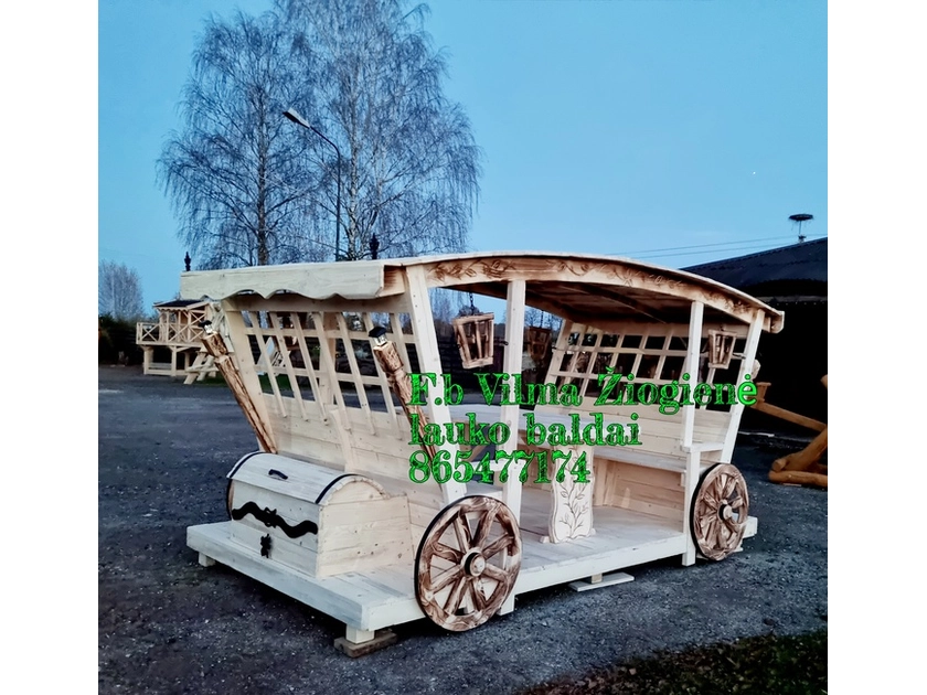  Lauko baldai ir žaidimų aikštelės pagal užsakymą!