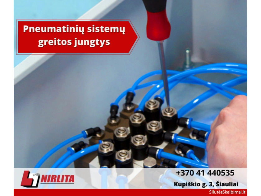  Lengvai jungiamos pneumatinės jungtys – patikimumas ir ilgaamžiškumas!
