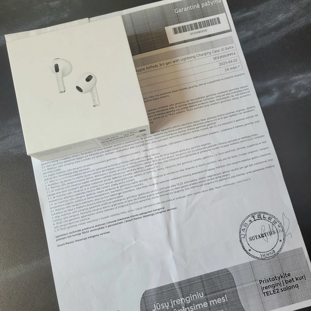  Pirkite Apple AirPods 3 už 130€ ir mėgaukitės muzika be ribų!
