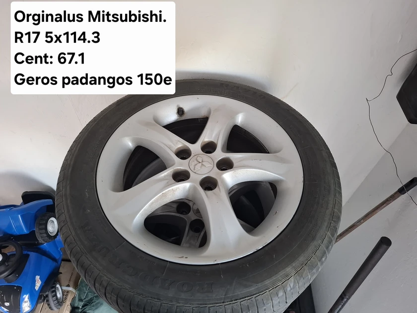 Originalūs Mitsubishi ratai R17: puikiai tinka jūsų automobiliui!