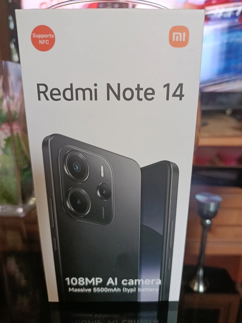  Redmi Note 14 Ocean Blue su 6GB RAM ir 128GB ROM naujas ir neišpakuotas