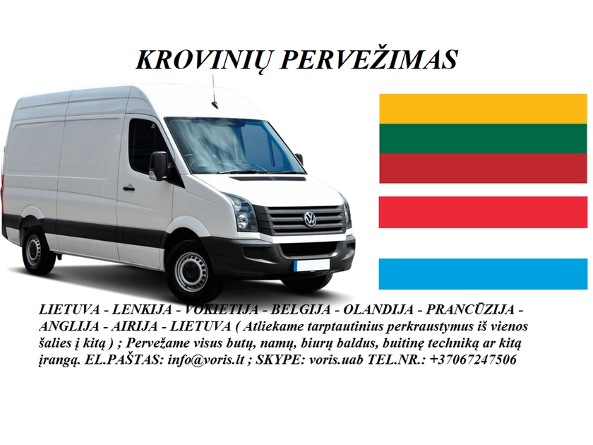  Patikimas krovinių pervežimas į/iš Liuksemburgo