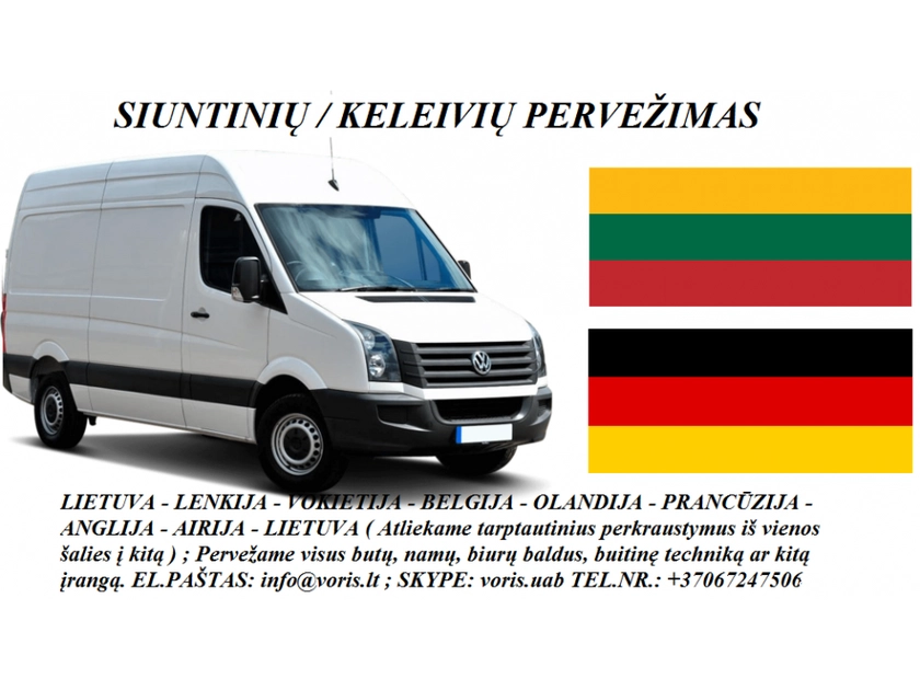  Patikimas krovinių pervežimas į/iš Vokietijos