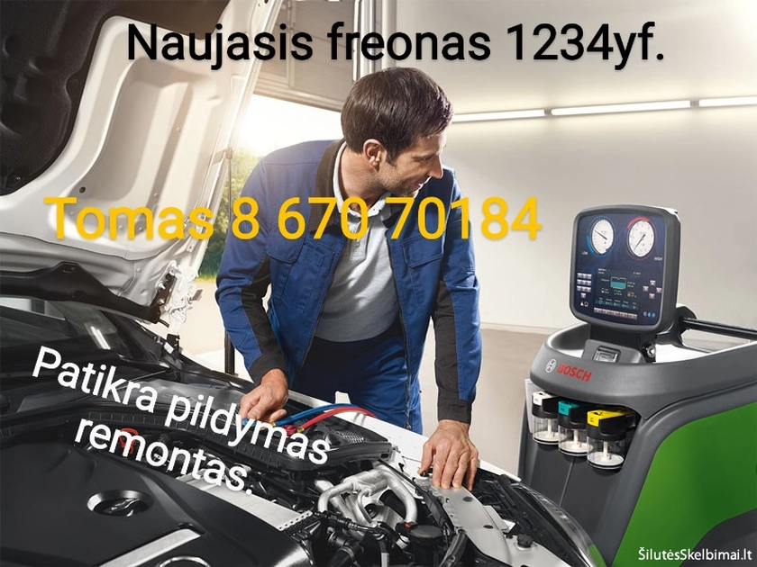  1234yf Freono Pildymas ir Patikra