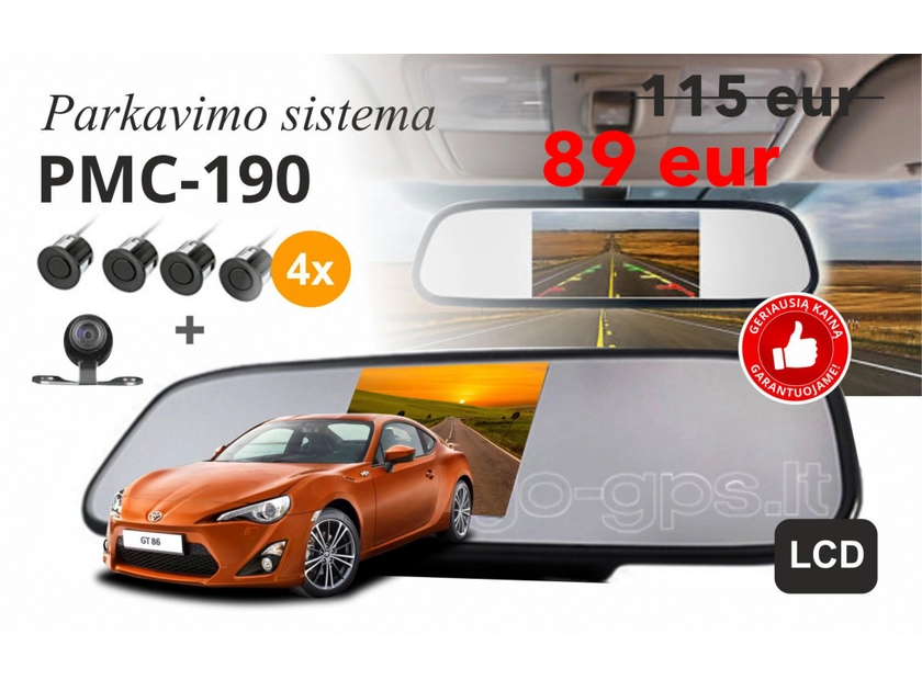  Pmc-190 parkavimo sistema – tik 89 eur!