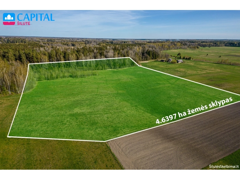  4.6 ha sklypas su upėmis ir miškais