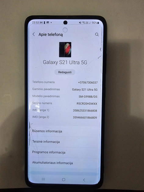  S21 ULTRA 5G 512GB – aukščiausios kokybės smart telefonas su dovanomis