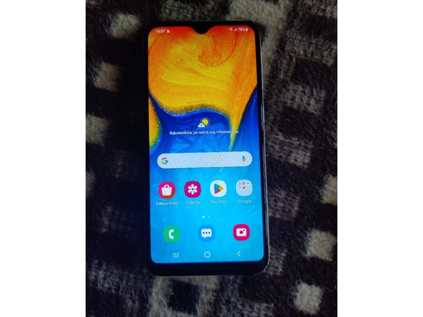  Samsung Galaxy A20e – tobula būklė, be įbrėžimų!
