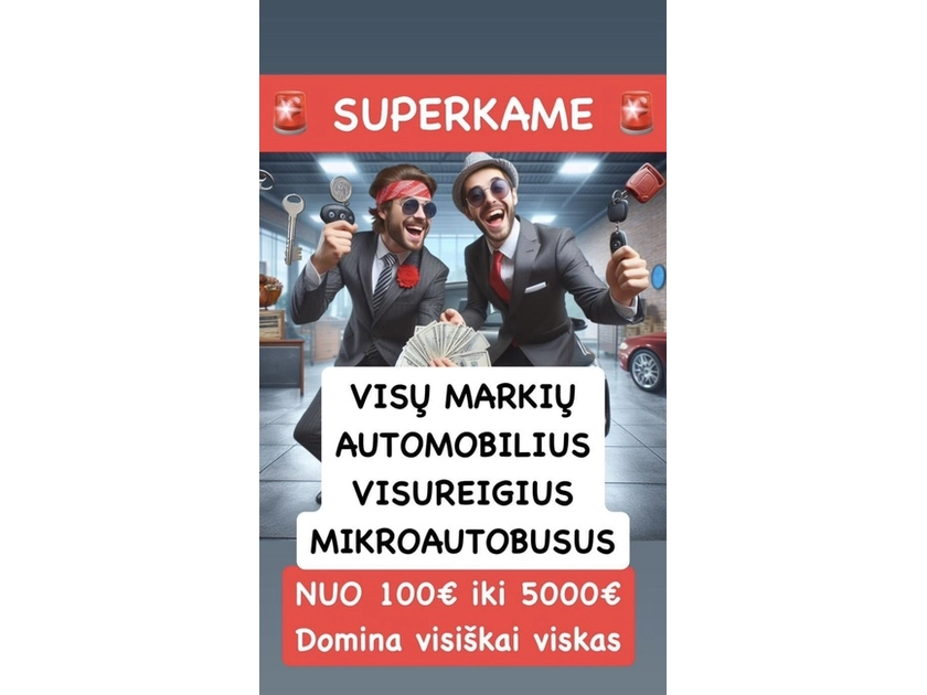  Superkame automobilius – bet kokios būklės ir markės!