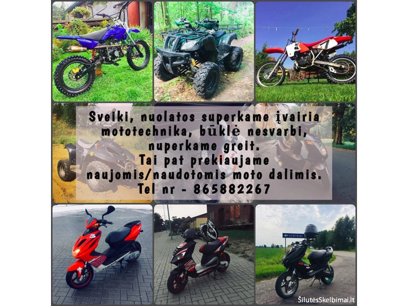  Superkame mototechniką – pigiau nei kitur!