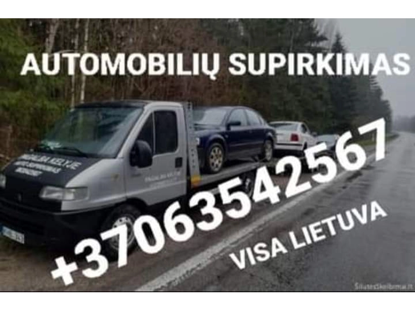  Supirkime Jūsų automobilį už geriausią kainą!