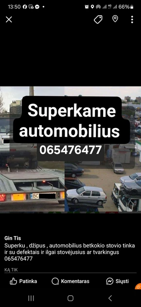  Superku automobilius brangiai - bet kokios būklės!