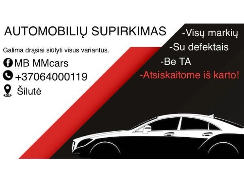  Supirkime Jūsų automobilį be rūpesčių!