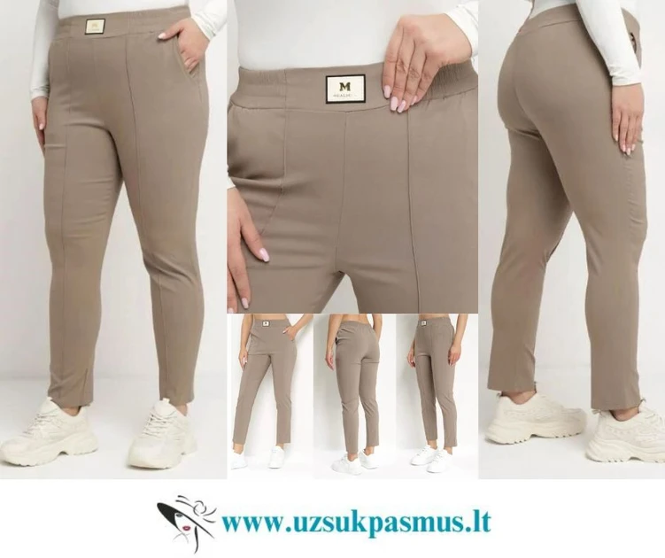  Tamprios kelnės dideli dydžiai - stilingas komfortas visur!