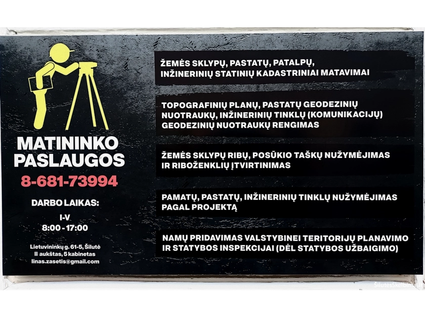  Profesionalūs kadastriniai matavimai ir planai