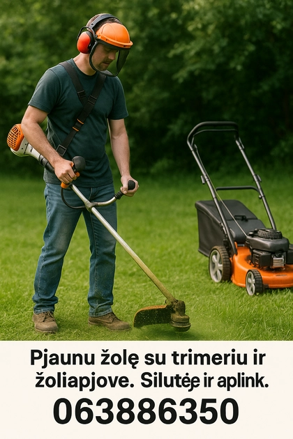 Žolės pjovimas Šilutėje - greitas ir kokybiškas rezultatas!
