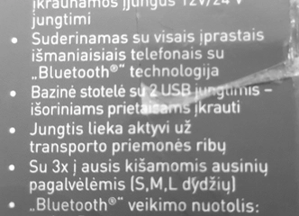 Bluetooth jungtis su 12/24V įrenginiais