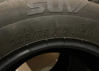 Parduodu 2 naudotas vasarines padangas 265/65R17 - puiki būklė!