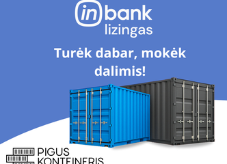 Naudoti jūrinių konteinerių pasiūlymas Kaune