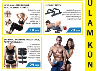 Tobulink kūną namuose su patogiais treniruokliais!