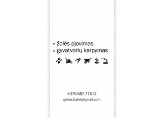Peržiūrėti skelbimą - Aplinkos darbai