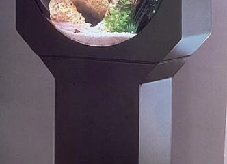 Apvalus akvariumas su unikalia kupolo forma