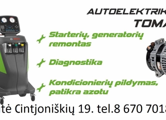 Remontuojame starterius ir generatorius – greitai ir patikimai!