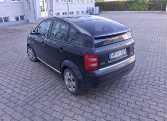 Audi A2 – tvarkingas, ekonomiškas hečbekas su nerūdijančiu kėbulu!