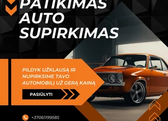 Supirkame automobilius visoje Lietuvoje – greitas kainos pasiūlymas!