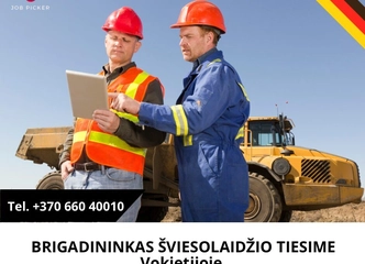 Brigadininkas Vokietijoje – 4000–4500 € ir tarnybinis automobilis!