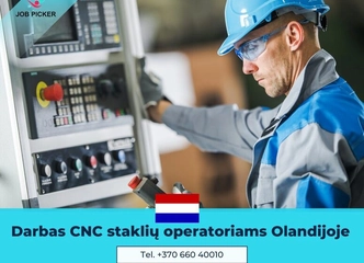 Peržiūrėti skelbimą - CNC staklių operatorius