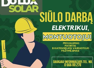 Peržiūrėti skelbimą - Darbas SE montuotojui, elektrikui